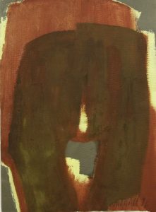 IMG_8654, olivgrünes Bütten, 57x77, 1996