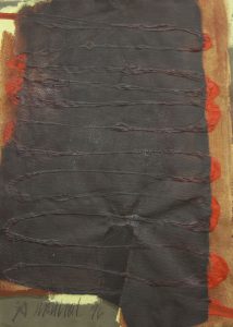 IMG_8656, olivgrünes Bütten, Mischtechnik, 77x57, 1996