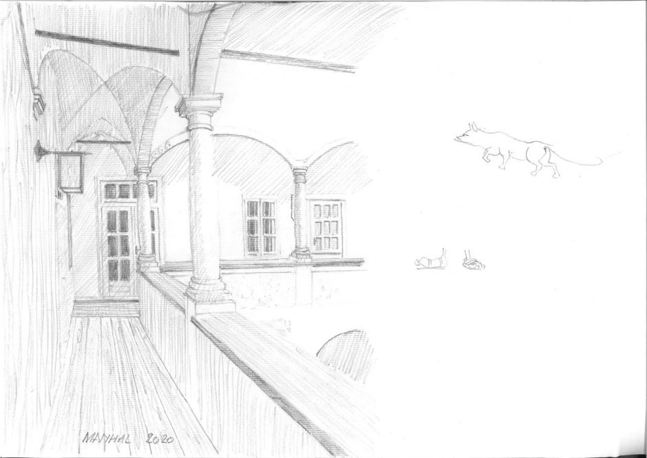 Architektur Innenhof Graz