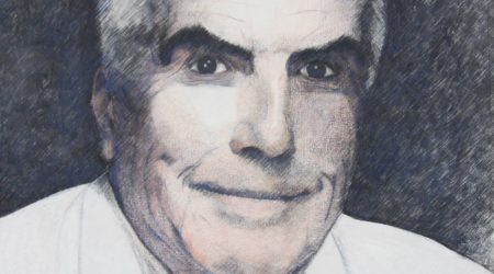 Portrait gezeichnet, von Peter Manhalt